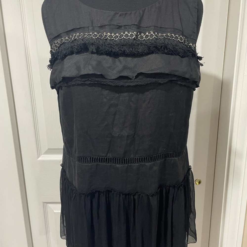 Elie Tahari black sleeveless blouse size Small Petite